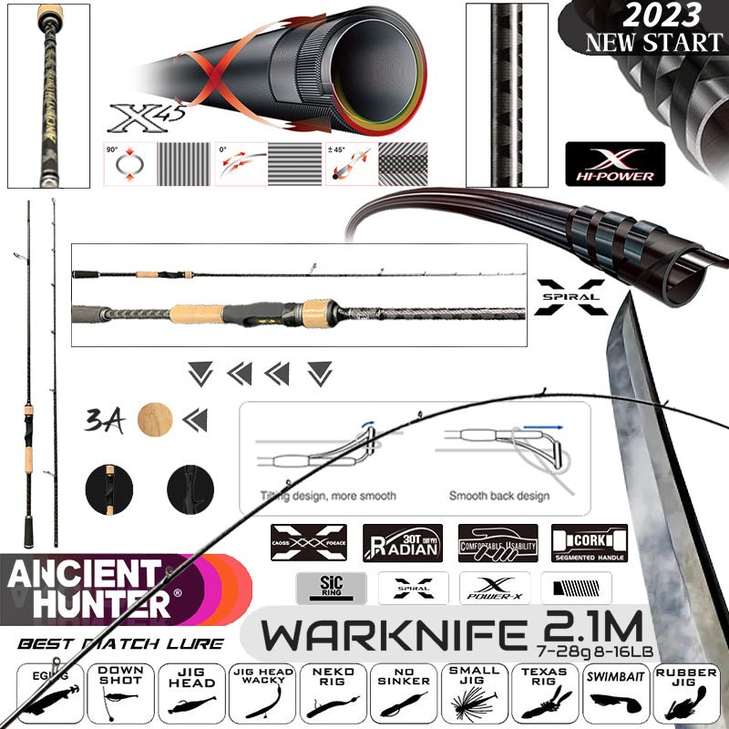 Warknife Fishing Rod - Ancient Hunter USA